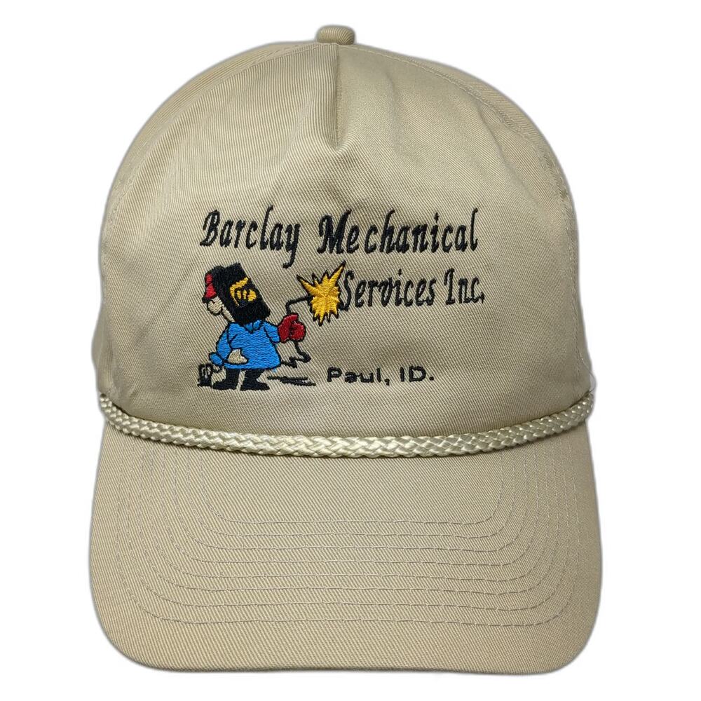 Otto 5 Panel Beige Hat One Size Snapback Rope Barclay Mechanical Paul ID Welder